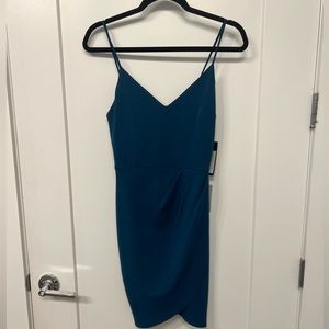 Lulus Mini Teal Bodycon Dress